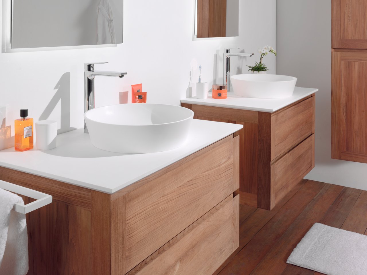 Balmani Facetta tablette simple Solid Surface mat 90 x 55 cm