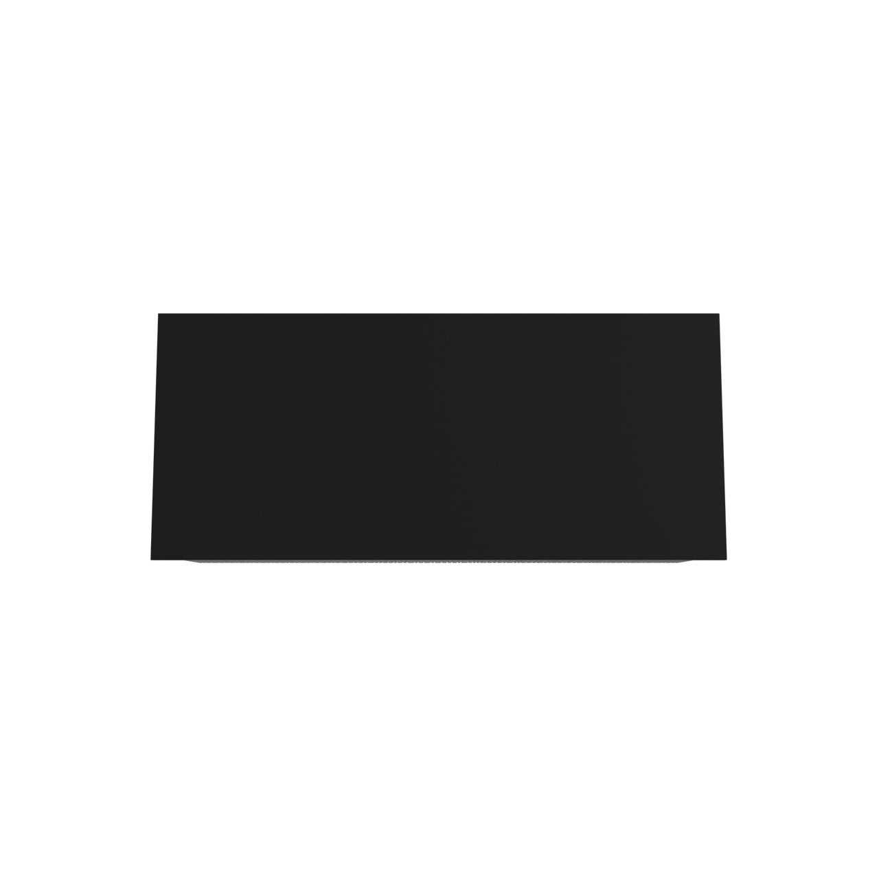 Storke Ribs hängendes Möbelstück Set: 120 x 52 cm, Schwarze Eiche, mit Panton Einzel- oder Doppel Waschtischplatte, Pulverbeschichtetes MDF, Schwarz matt, Vertikale asymmetrische gerade Rippe