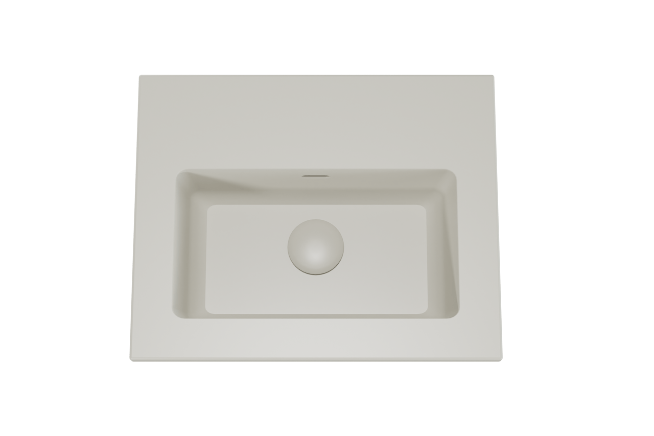 Storke Diva plan simple top solid soie grise matte 45 x 35 cm