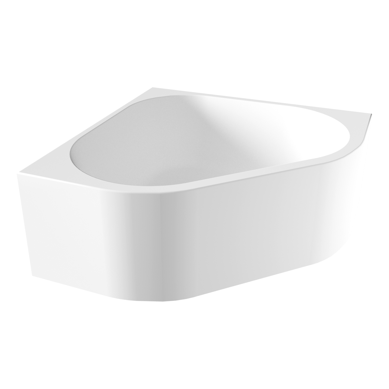 Luca Varess Idol baignoire d'angle gauche ou droite duo 150 x 150 cm acrylique blanc mat