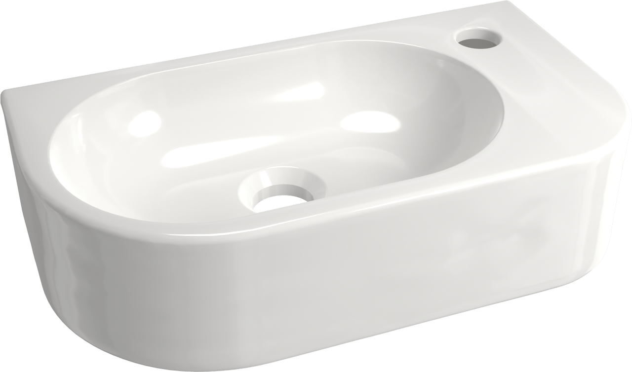 Luca Varess Rondo handenwasser 41 x 22 cm Glanzend Witte porselein