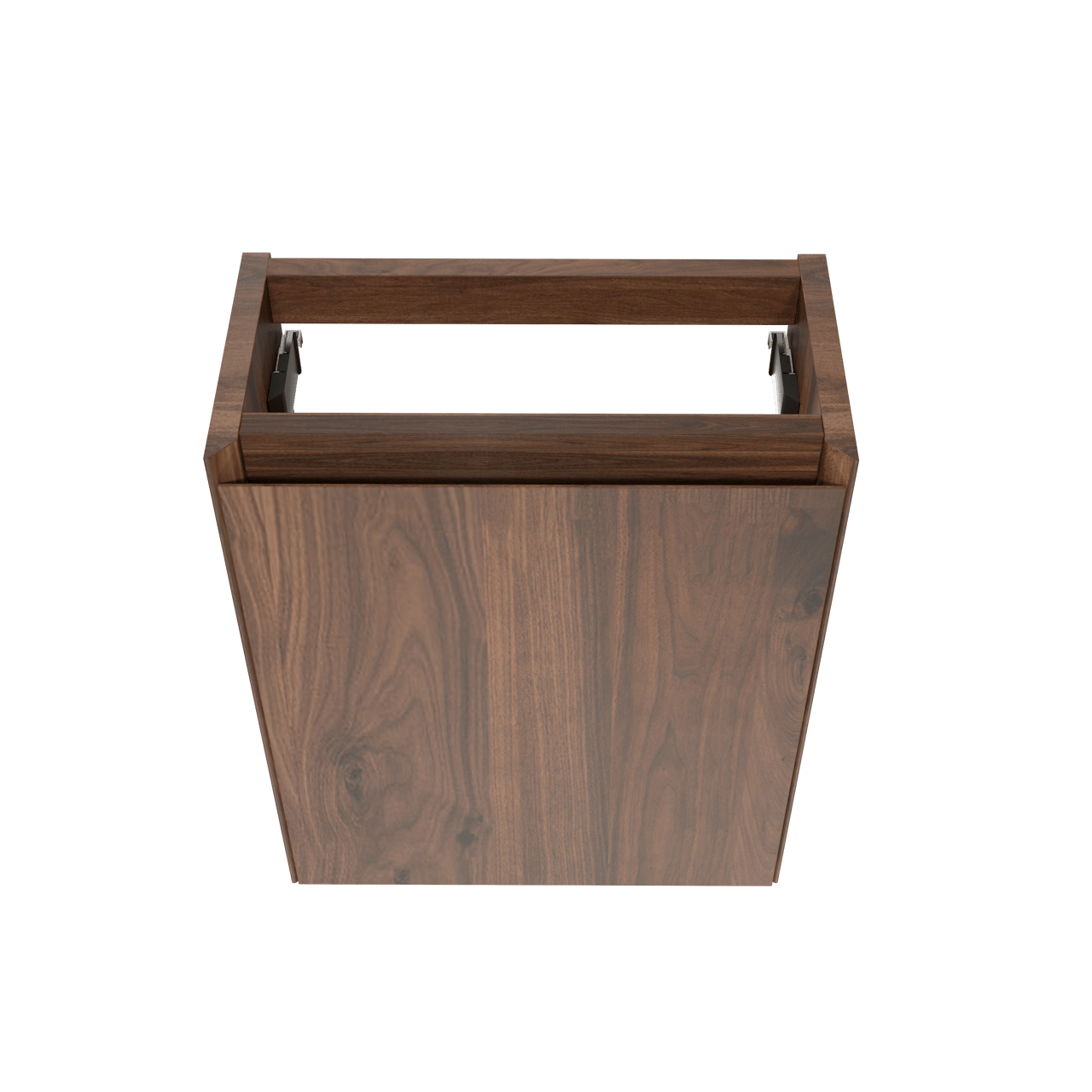 Balmani Mitra hängendes WC-Möbel-Set, 42 x 21 cm, amerikanischer Nussbaum, mit Dama Waschtisch in mattem Solid Surface