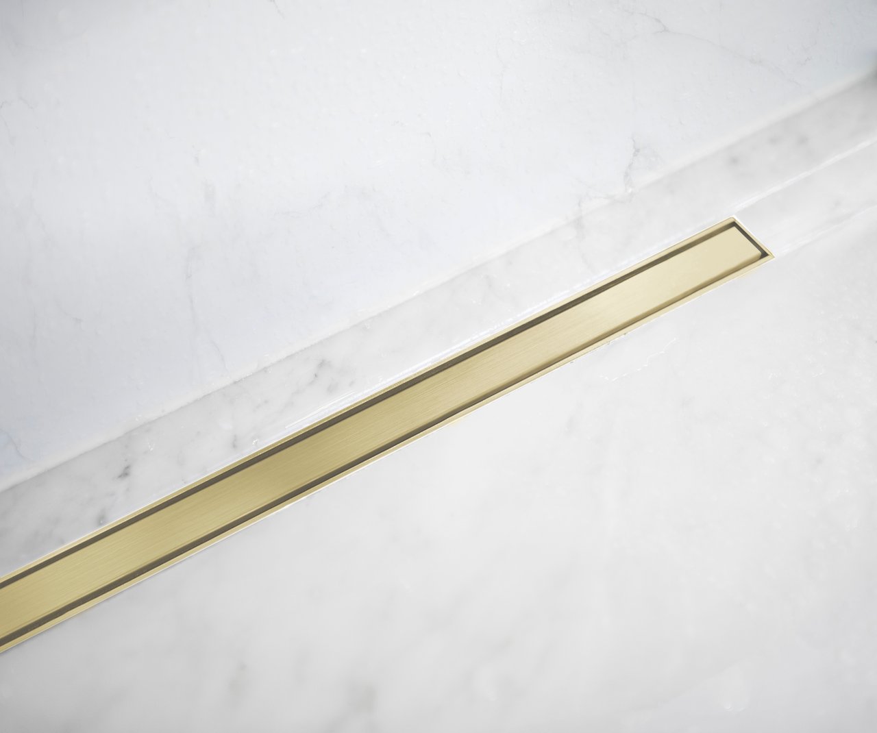 Mydrain Duschrinne 80 cm, Brushed Champagne Gold