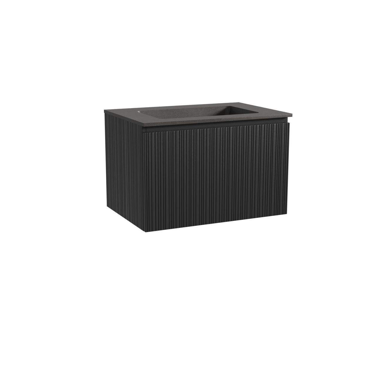 Storke Ribs meuble salle de bains avec plan vasque Scuro