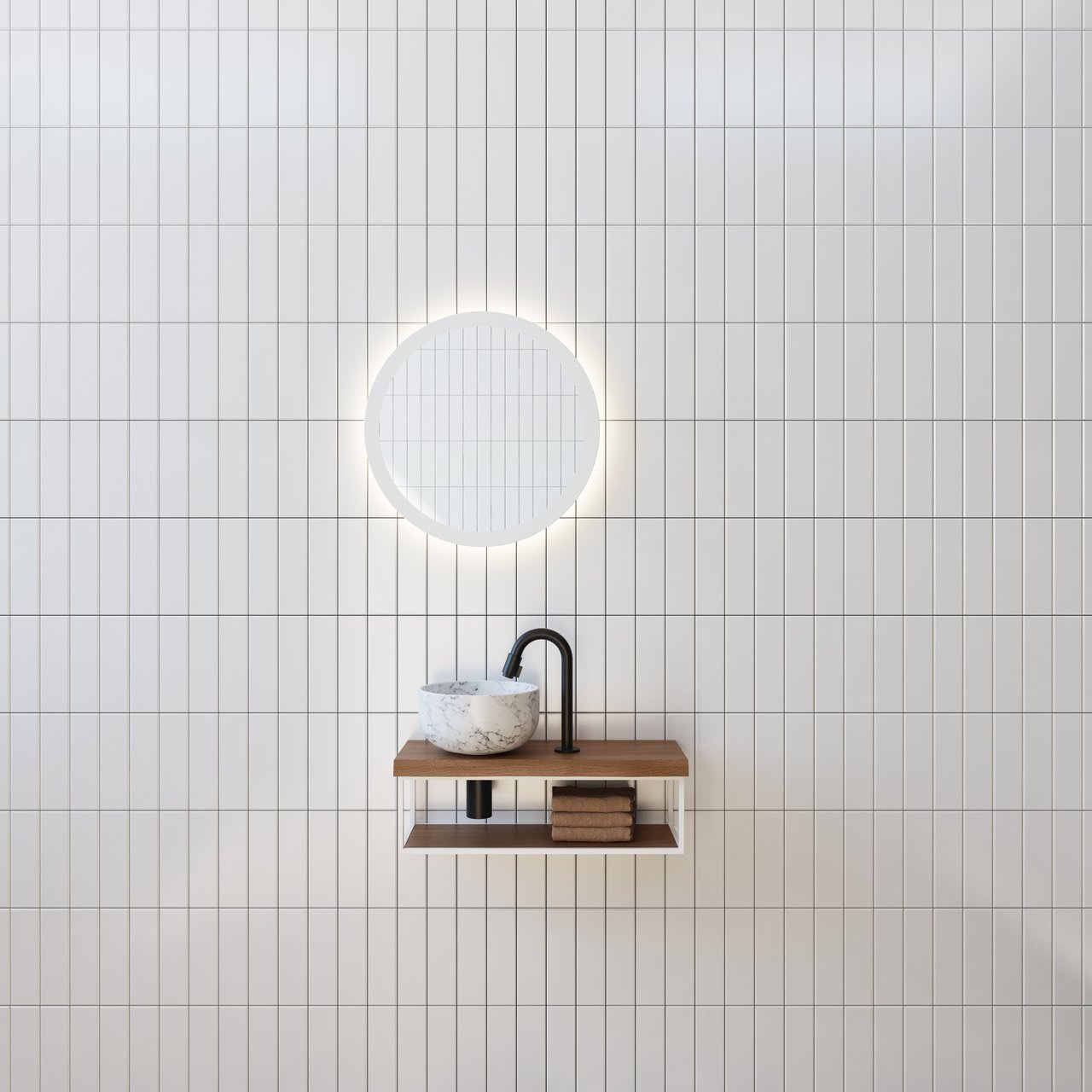 Balmani Life Edge Mini zwevend tablet 55 x 22,5 cm wit