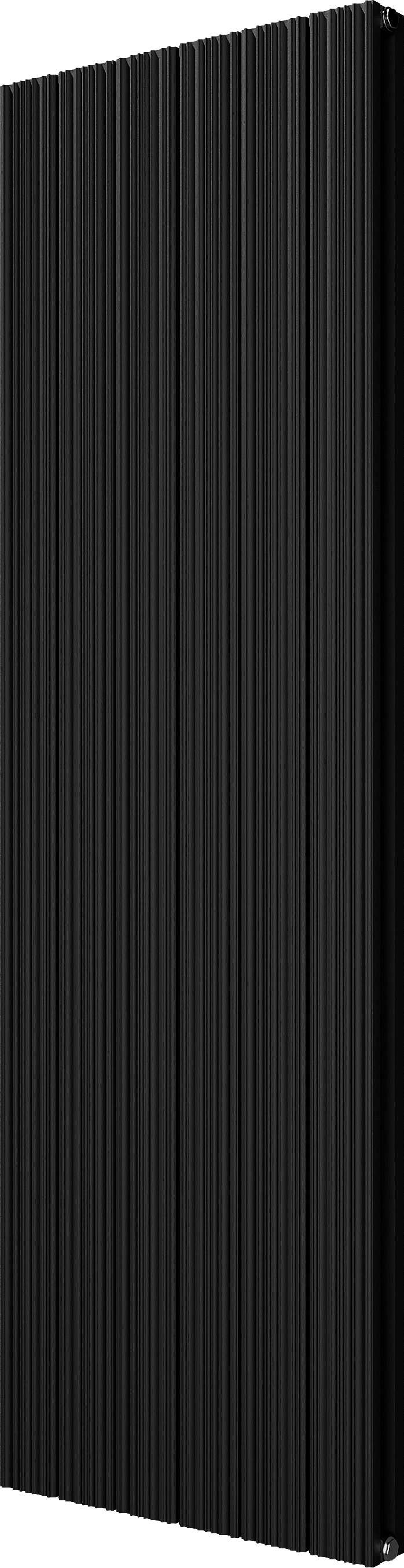 Vipera Mares Doppelhandtuchheizkörper: 56,5 x 180 cm, Zentralheizung, Schwarz matt, Seiten- & Mittelanschluss, 2159W