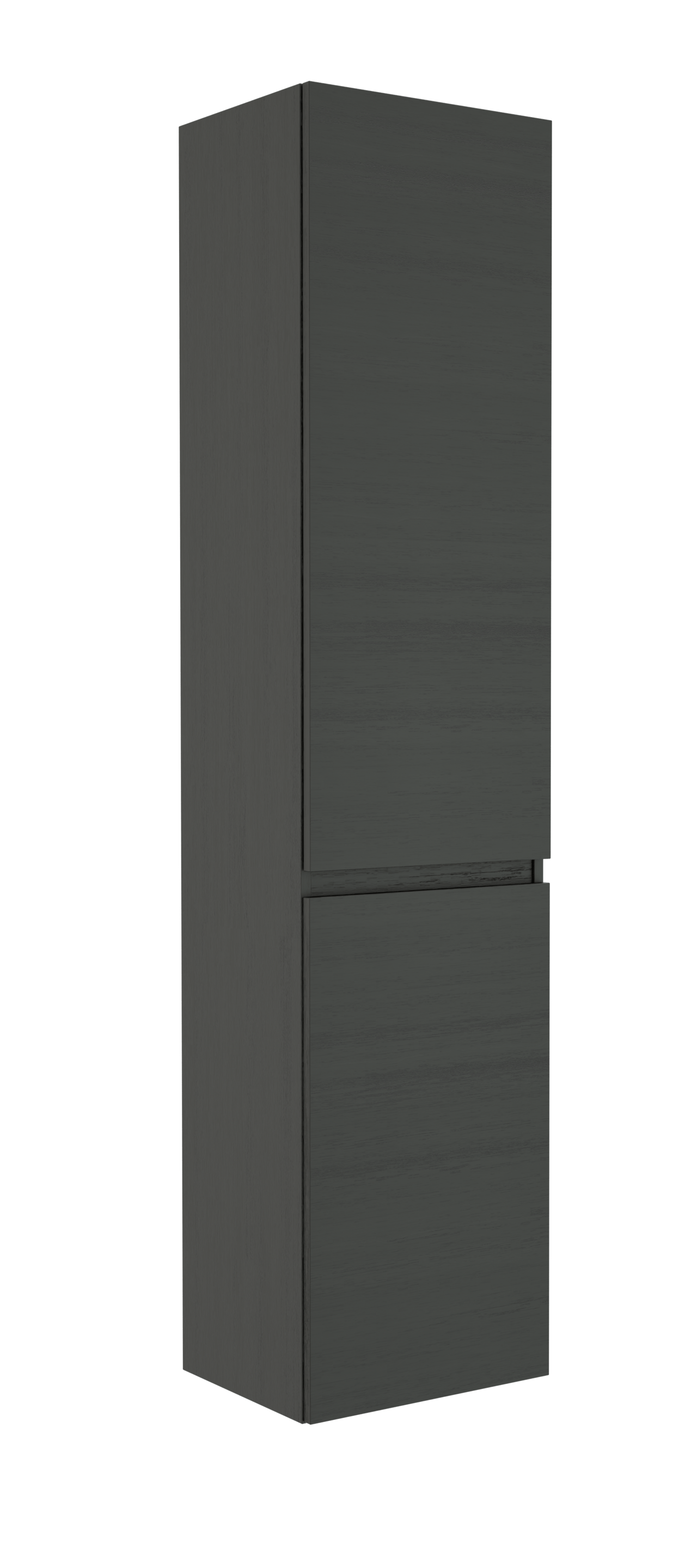 Balmani Lucida staande badkamerkast links zwarte eik 45 x 35 x 195 cm