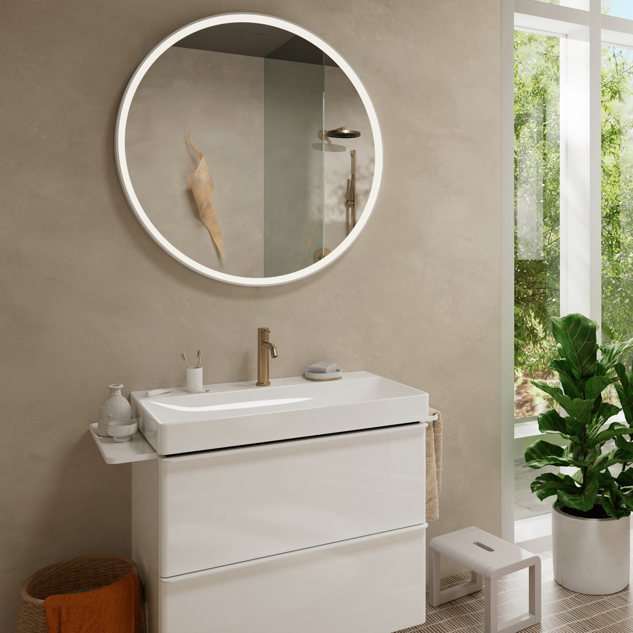 Hansgrohe Tecturis 110 Coolstart robinet de lavabo standard Brushed Bronze