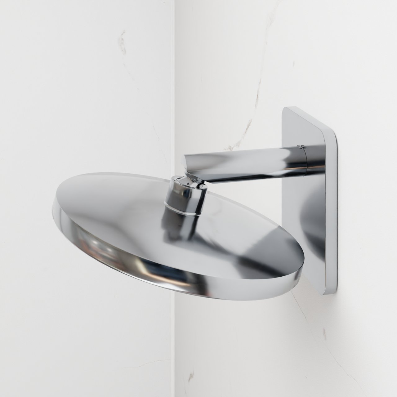 BLAUFOSS Onos 250  hoofddouche rond 25 cm met douchearm  chroom