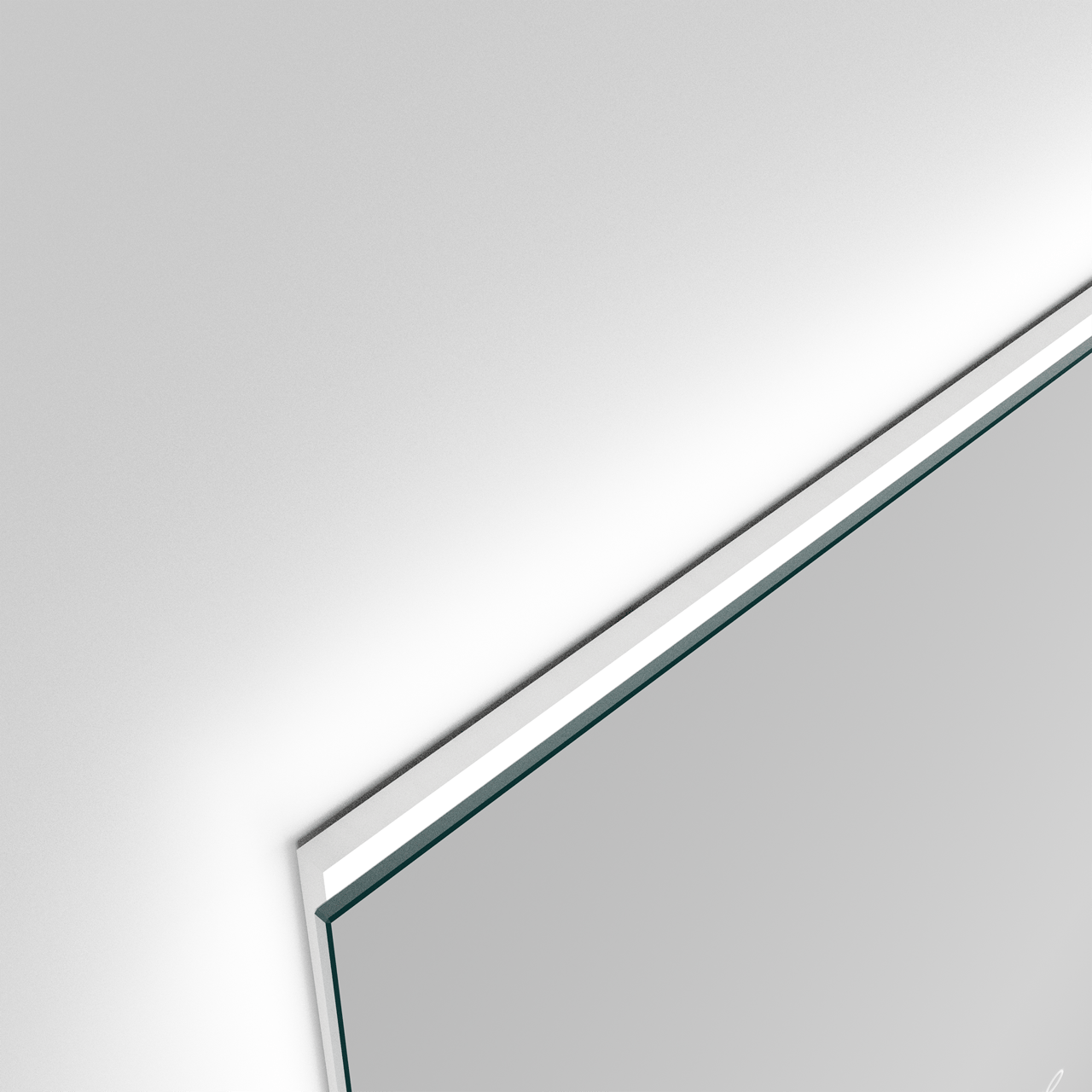 Balmani Giro Touch miroir rectangulaire lumineux et anti-buée 135 x 65 cm