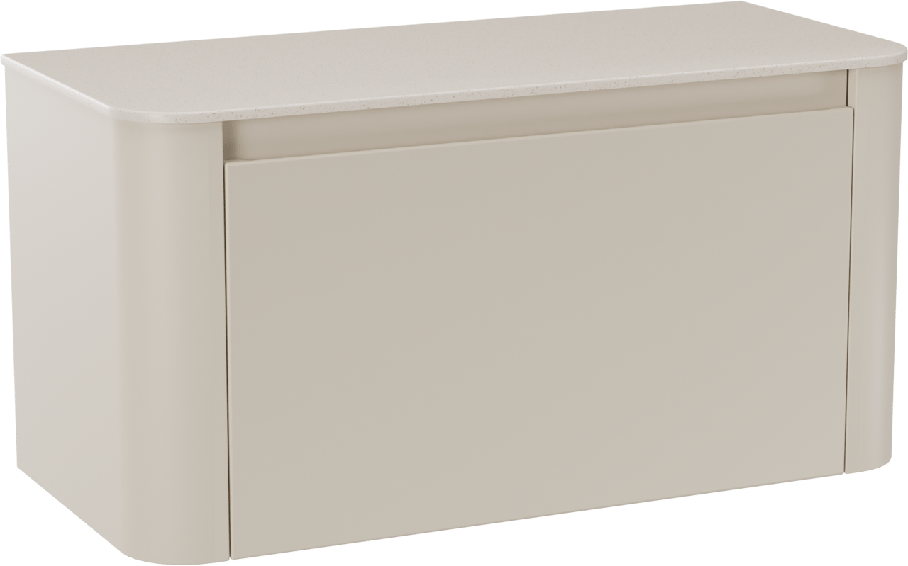 Storke Soft badkamermeubel met Tavola Soft tablet voor waskom(men)