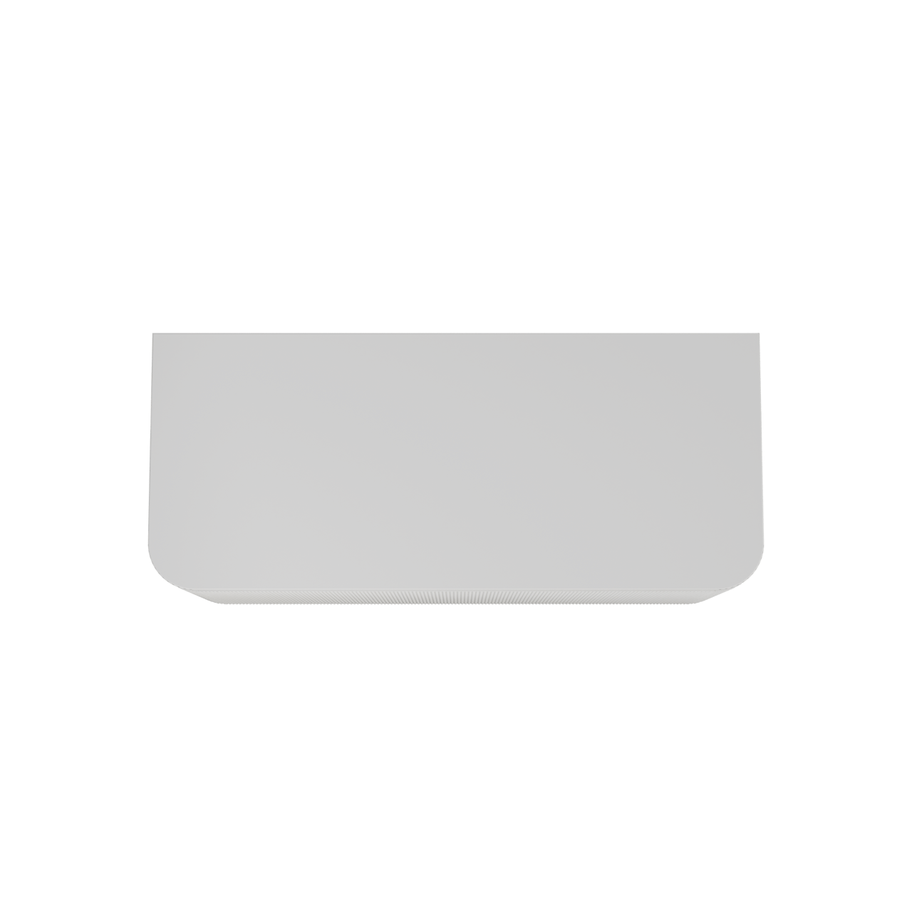 Balmani Moon meuble salle de bains suspendu 130 x 55 cm blanc mat avec Moon tablette simple ou double en solid surface blanc mat, Nervure droite symétrique verticale