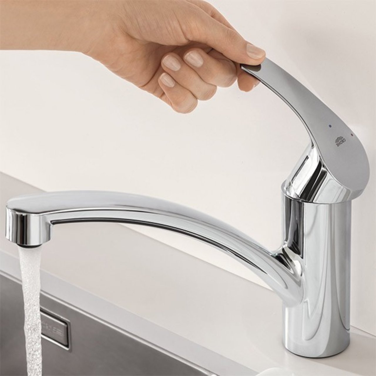 Grohe Eurosmart keukenkraan glanzend chroom