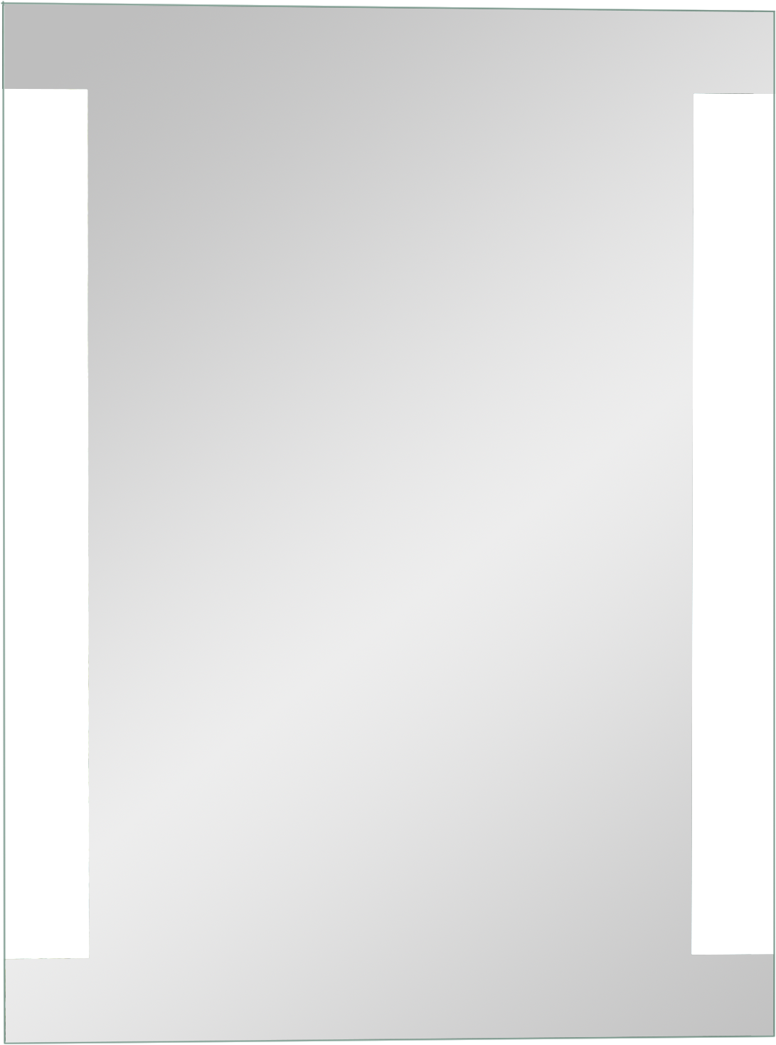 Linie Lunar miroir rectangulaire lumineux 60 x 80 cm