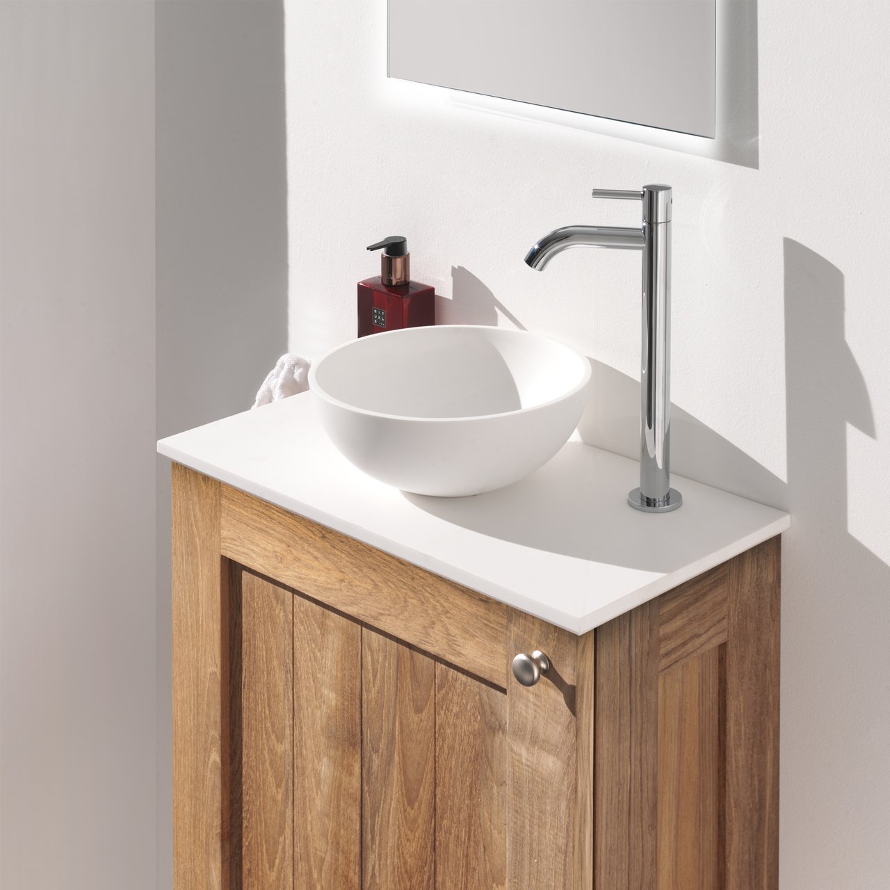 Blaufoss Multa verhoogde fonteinkraan Glanzend Chroom