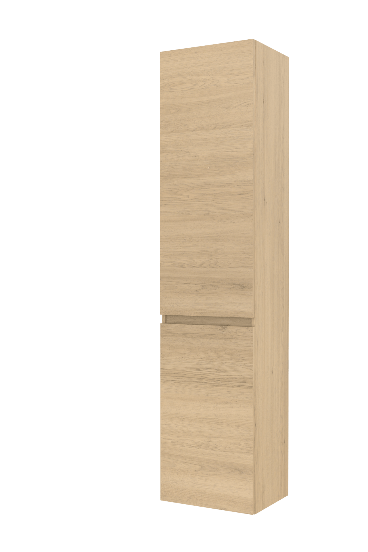 Balmani Lucida Badhochschrank: Stehend, links, Eiche verwittert, 45 x 35 x 195 cm