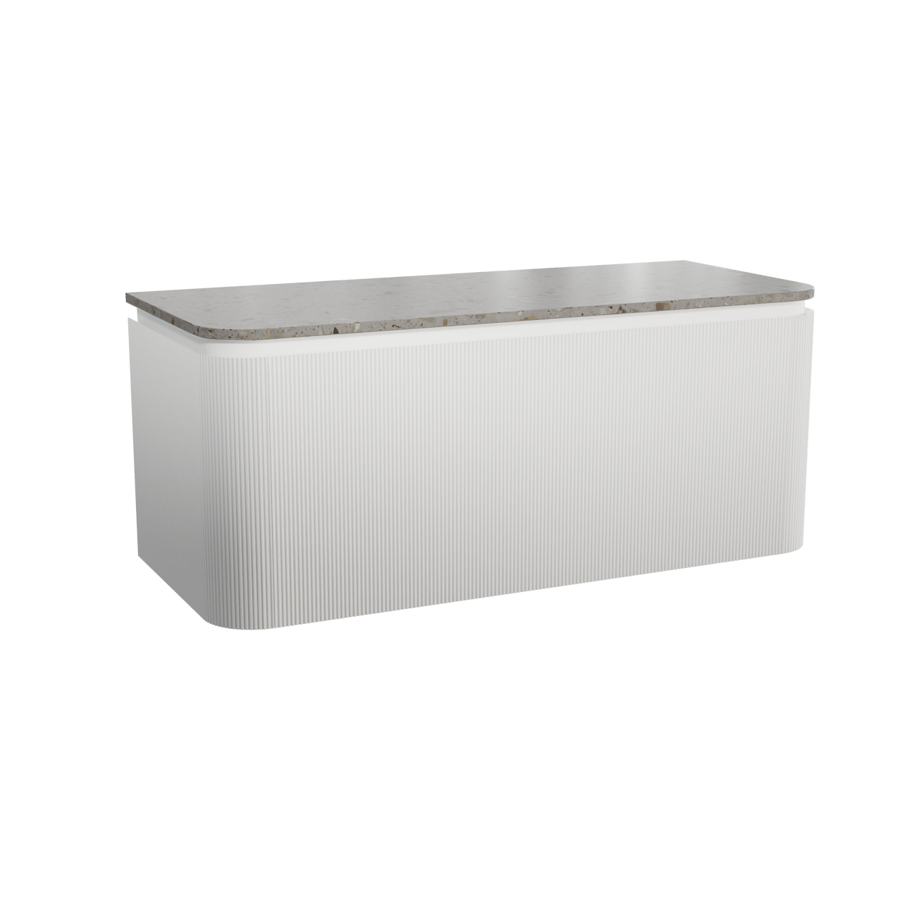 Balmani Moon Badmöbel mit Moon Waschtischplatte für Aufsatzwaschbecken