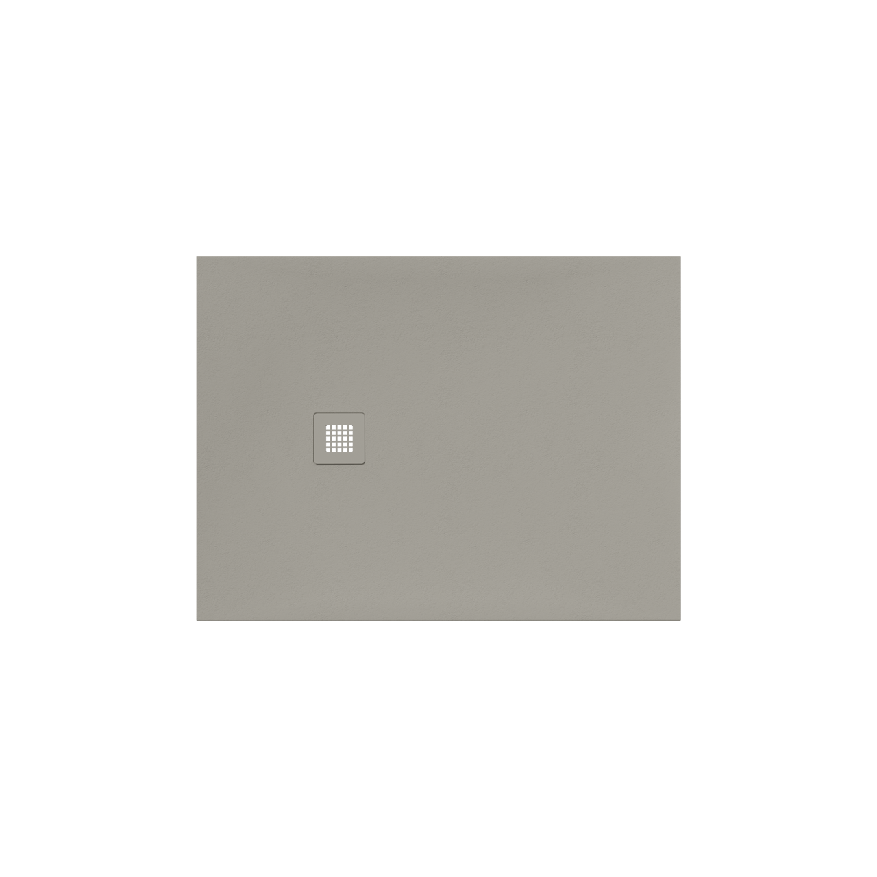 Luca Varess Classy douchebak 120 x 90 cm composietmarmer  mat lichtgrijs rock structuur