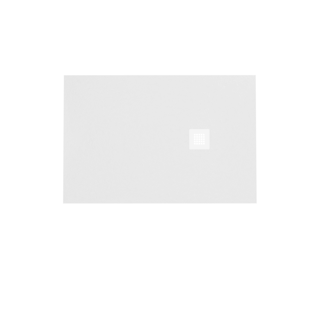 Balmani Vega receveur de douche 120 x 80 cm marbre composite blanc mat structure en ardoise