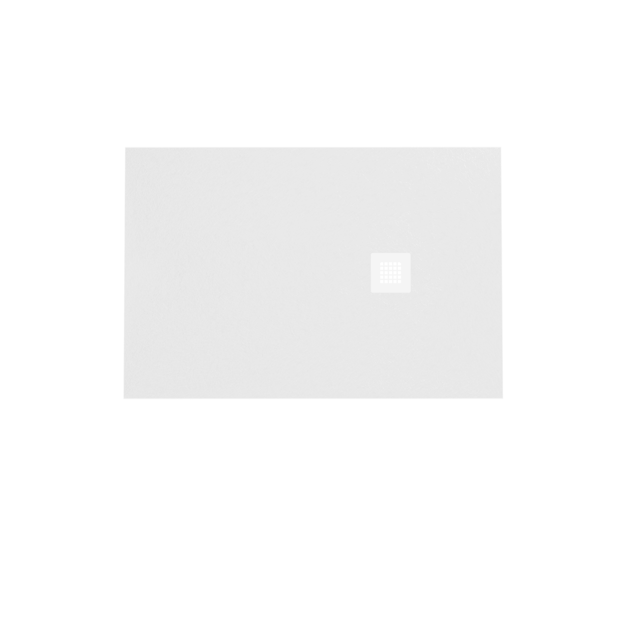 Balmani Vega receveur de douche 120 x 80 cm marbre composite blanc mat texture ardoise