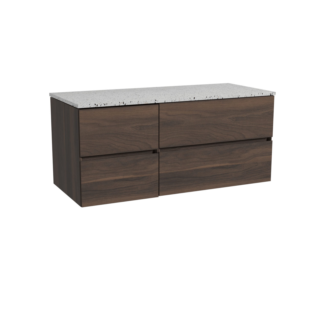 Storke Edge badkamermeubel met Tavola wastafelblad voor waskom(men)