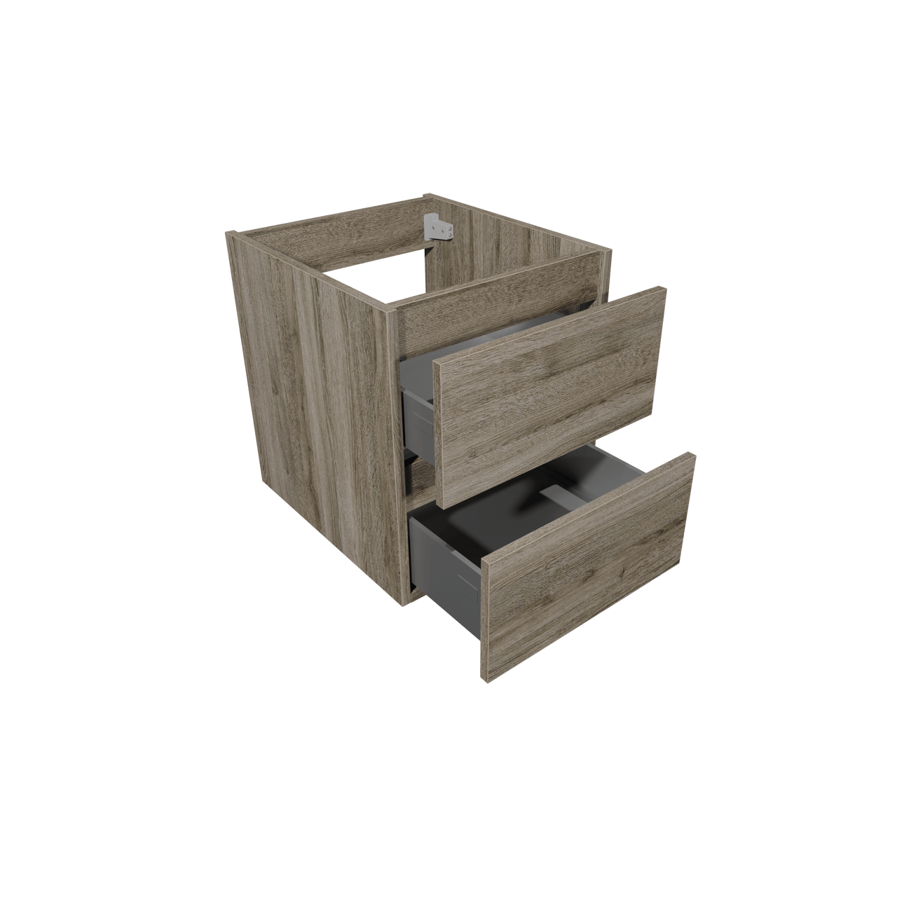 Loft cartagena oak basin cab. 2 drawers 45cm