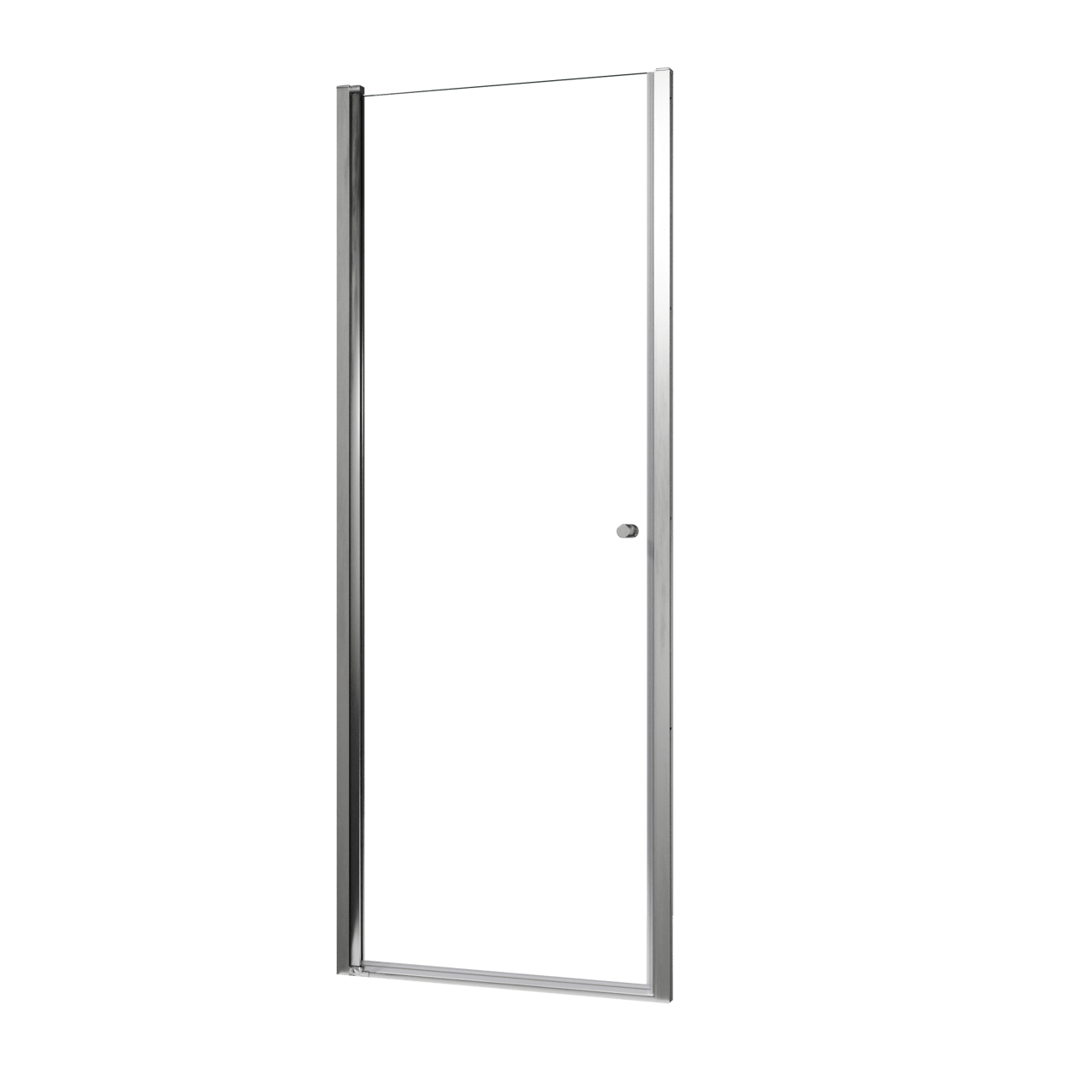 Luca Varess Kuresa Duschtür: Drehtür, 80 x 200 cm, Klarglas, Chrom Profil, glänzend