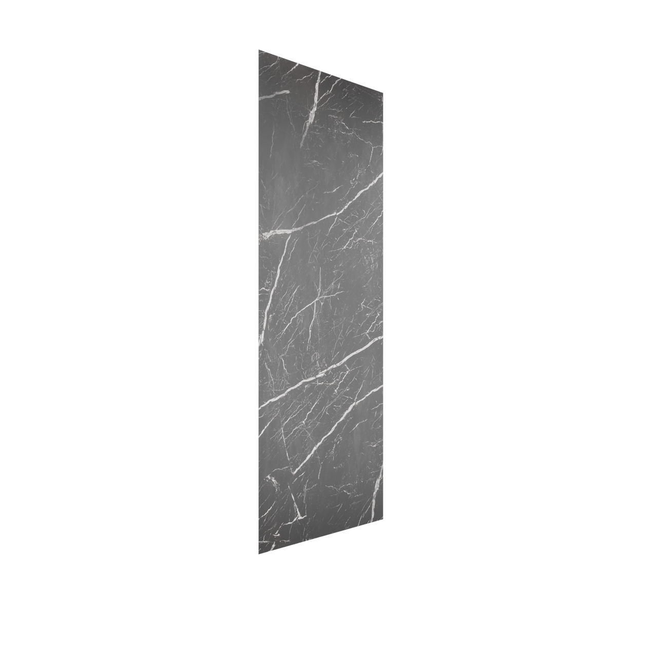 Luca Varess Artdeco Duschrückwand: 90 x 244 cm, Alu-Komposit, Schwarze Marmoroptik