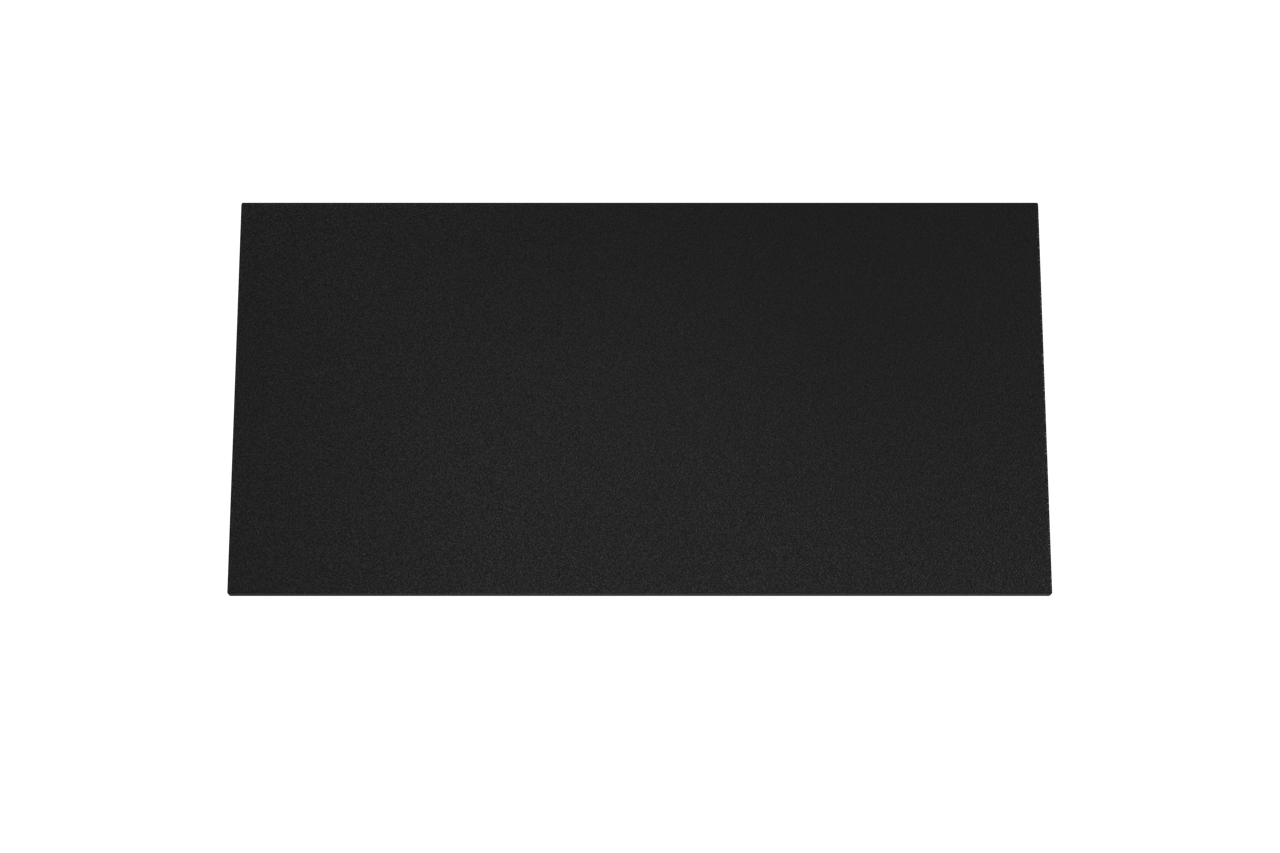 Storke Panton Einzelwaschtischplatte, mattschwarze pulverbeschichtete mdf, 105 x 52 cm