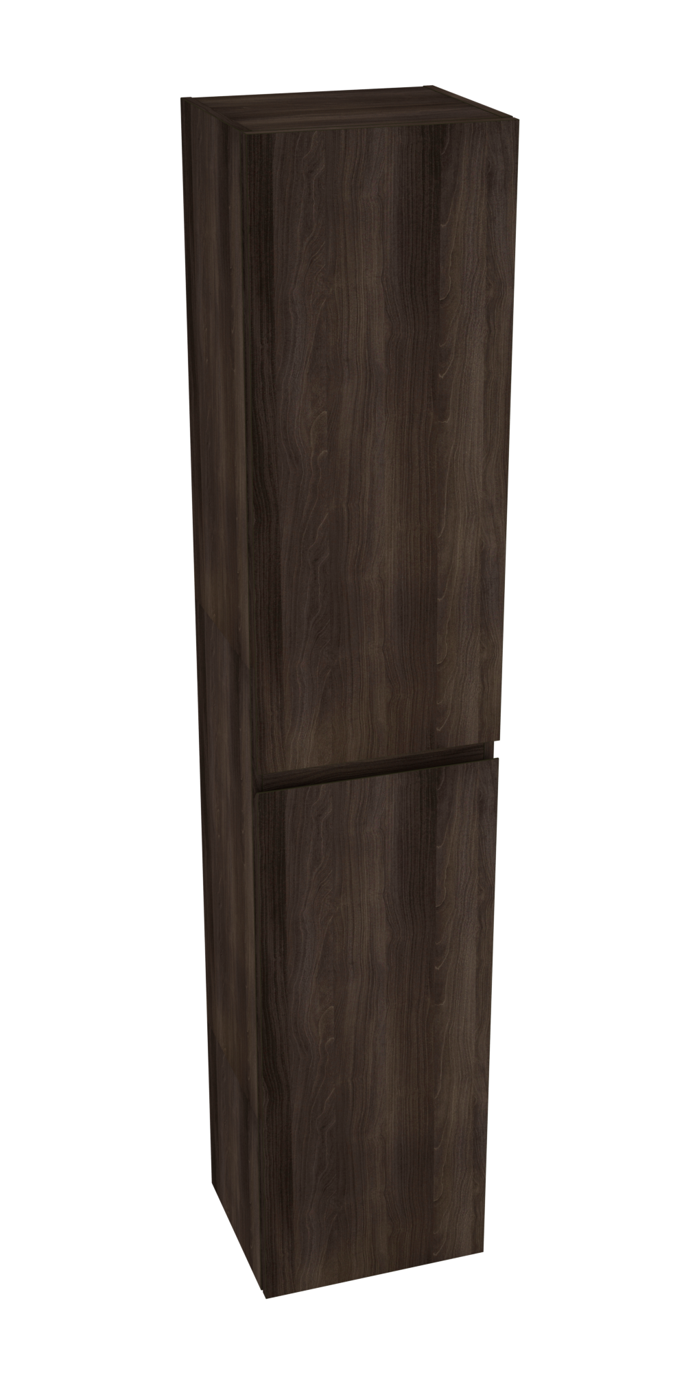 Linie Lado zwevende badkamerkast donkere notenhout 35 x 30 x 170 cm