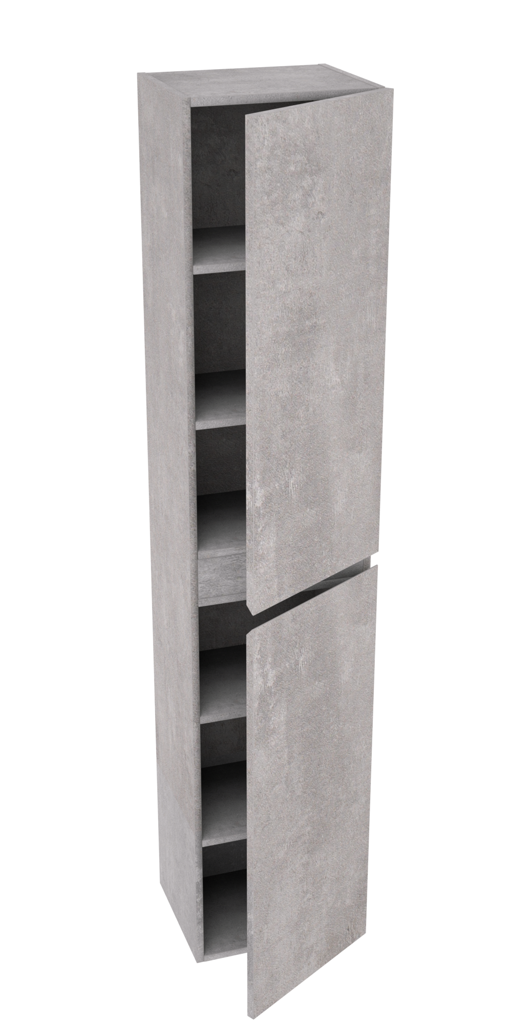 Linie Lado colonne salle de bains suspendue béton gris foncé 35 x 30 x 170 cm