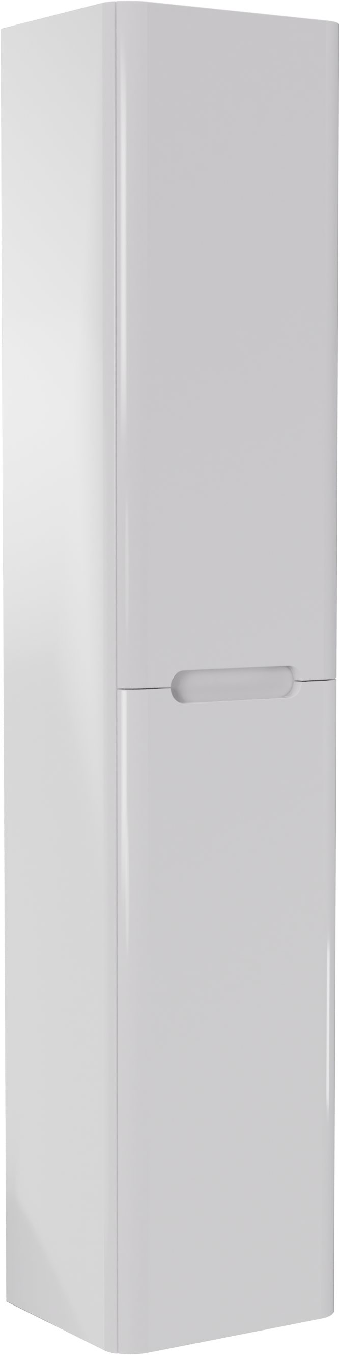 Linie Curvo hängender Hochschrank Weiβ glänzend 35 x 30 x 170 cm