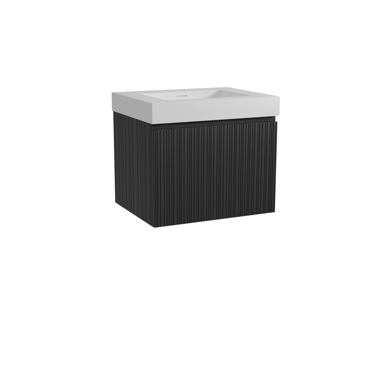 Storke Ribs meuble salle de bains avec lavabo Mata High