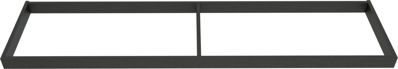 Balmani Lucida Sockel für Bad-Unterschrank, Eiche schwarz, 180 x 55 cm