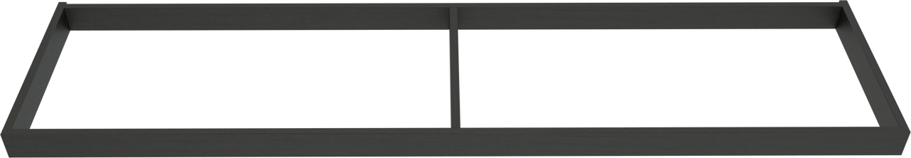 Balmani Lucida Sockel für Bad-Unterschrank, Eiche schwarz, 180 x 55 cm