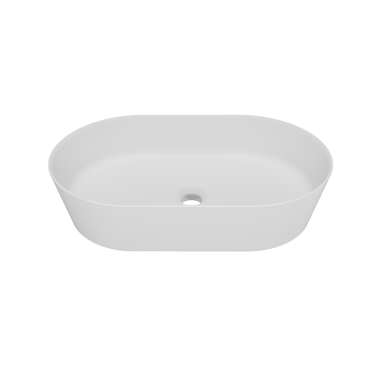 Storke Cona vasque à poser mat Solid Surface ovale 52 x 32 cm