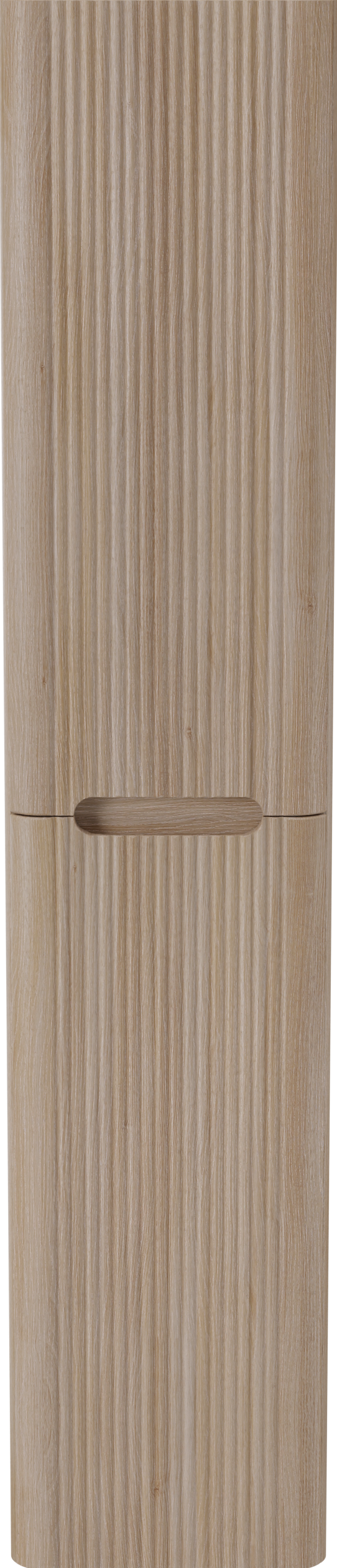 Linie Curvo colonne salle de bains suspendu chêne clair 35 x 30 x 170 cm Nervure sym. vert.