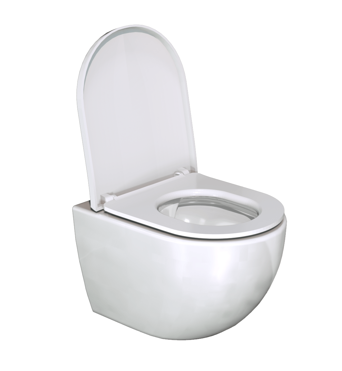 Luca Varess Finesso hangend toilet hoogglans wit randloos compact