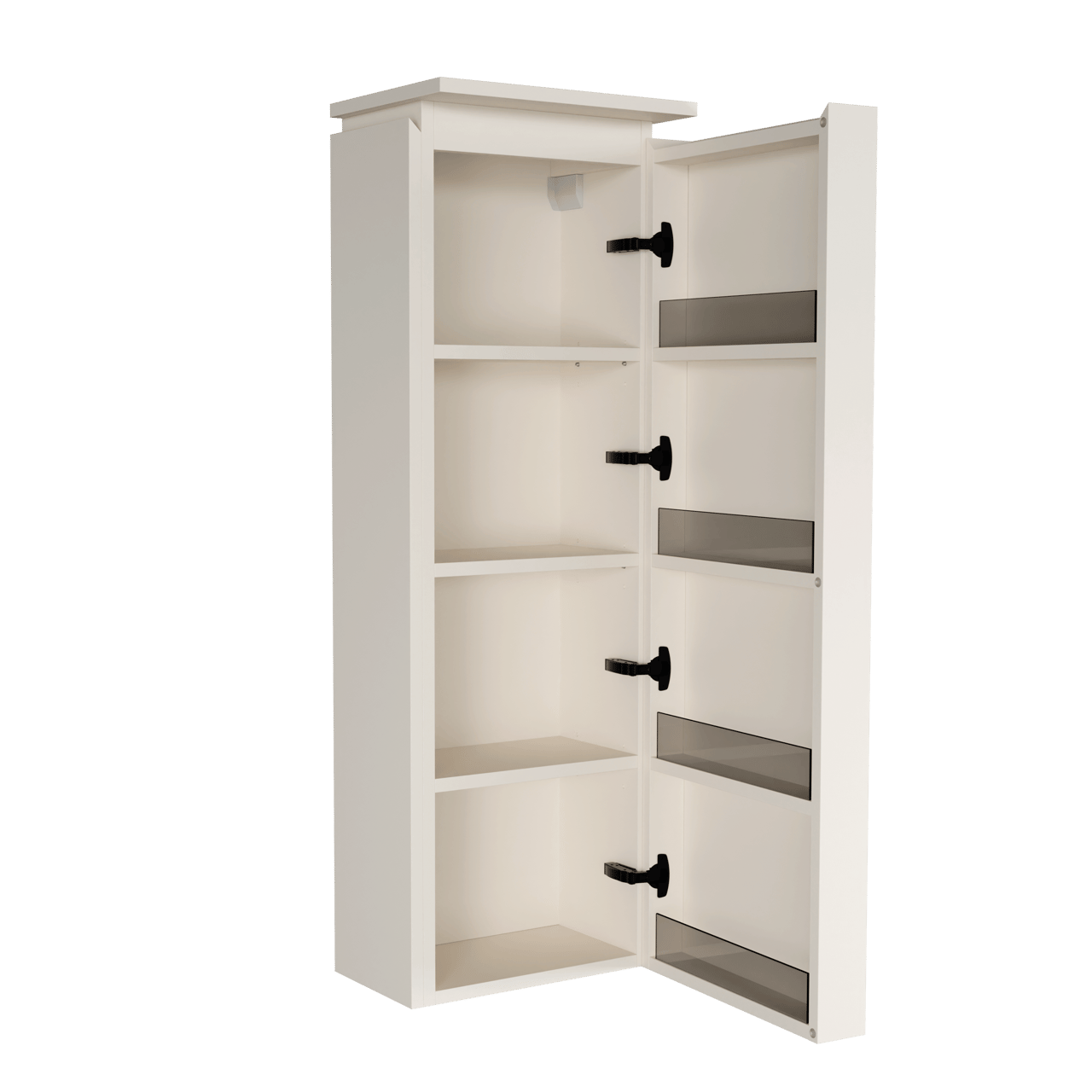 Balmani Eclips zwevende kolomkast rechts Sandbeige 44 x 32 x 130 cm