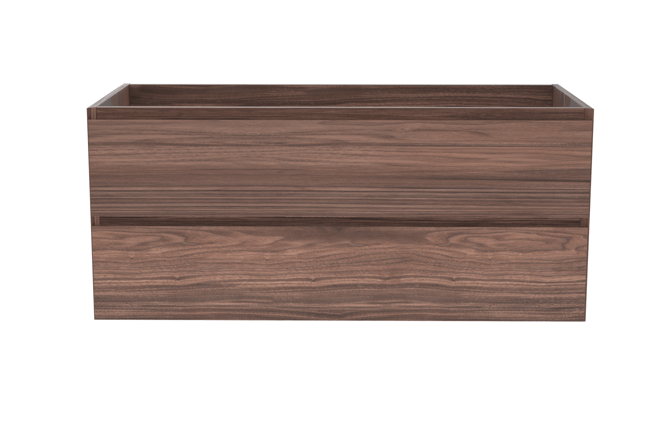 Balmani Mitra zwevende wastafelonderkast 120 x 55 cm fineer notenhout 2 lades