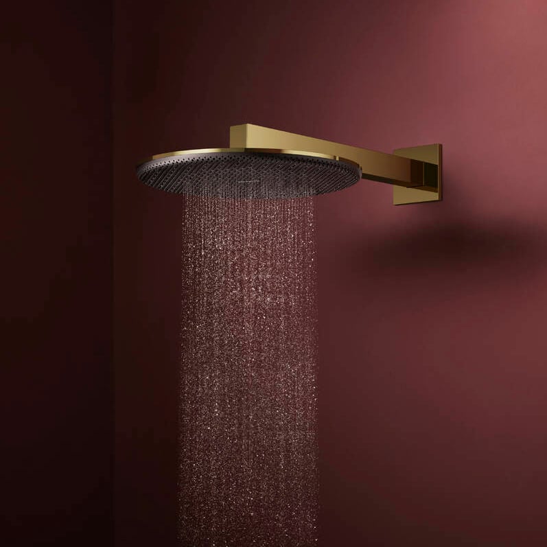 Hansgrohe Raindance Alive S Regendusche Duschkopf Rund, 1 Jet, Ø 30 cm, Polished Gold Optic