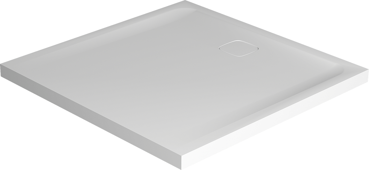 Balmani Bayou douchebak 90 x 90 cm Solid surface mat wit