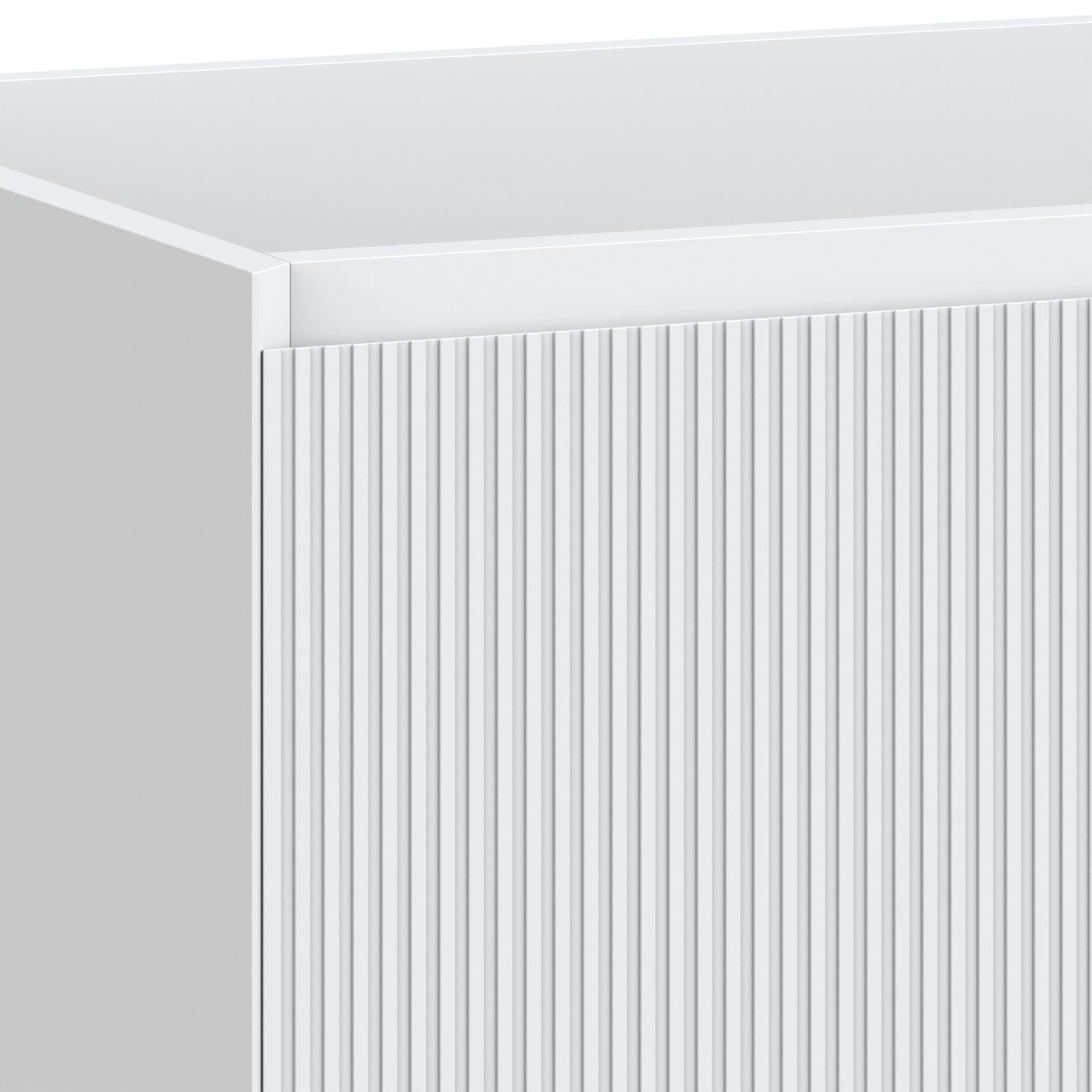 Balmani Fila hängender Waschbeckenunterschrank: 180 x 55 cm, Weiß Matt, 4 Schubladen