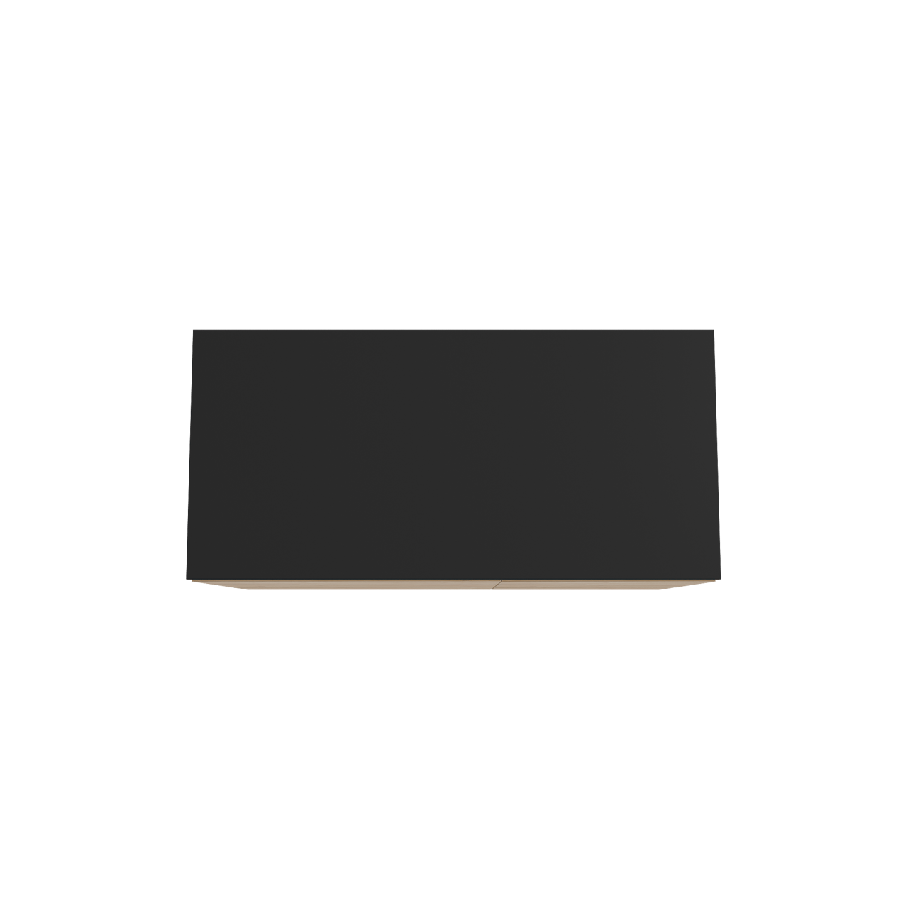 Storke Edge meuble salle de bains à poser 110 x 52 cm chêne brut avec Panton tablette simple en mdf enduit de poudre noir mat