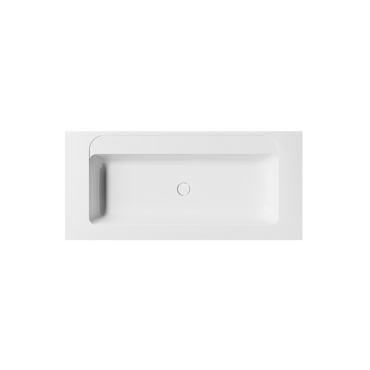 Balmani Tablo Strada lavabo simple marbre composite brillant 120 x 55 cm