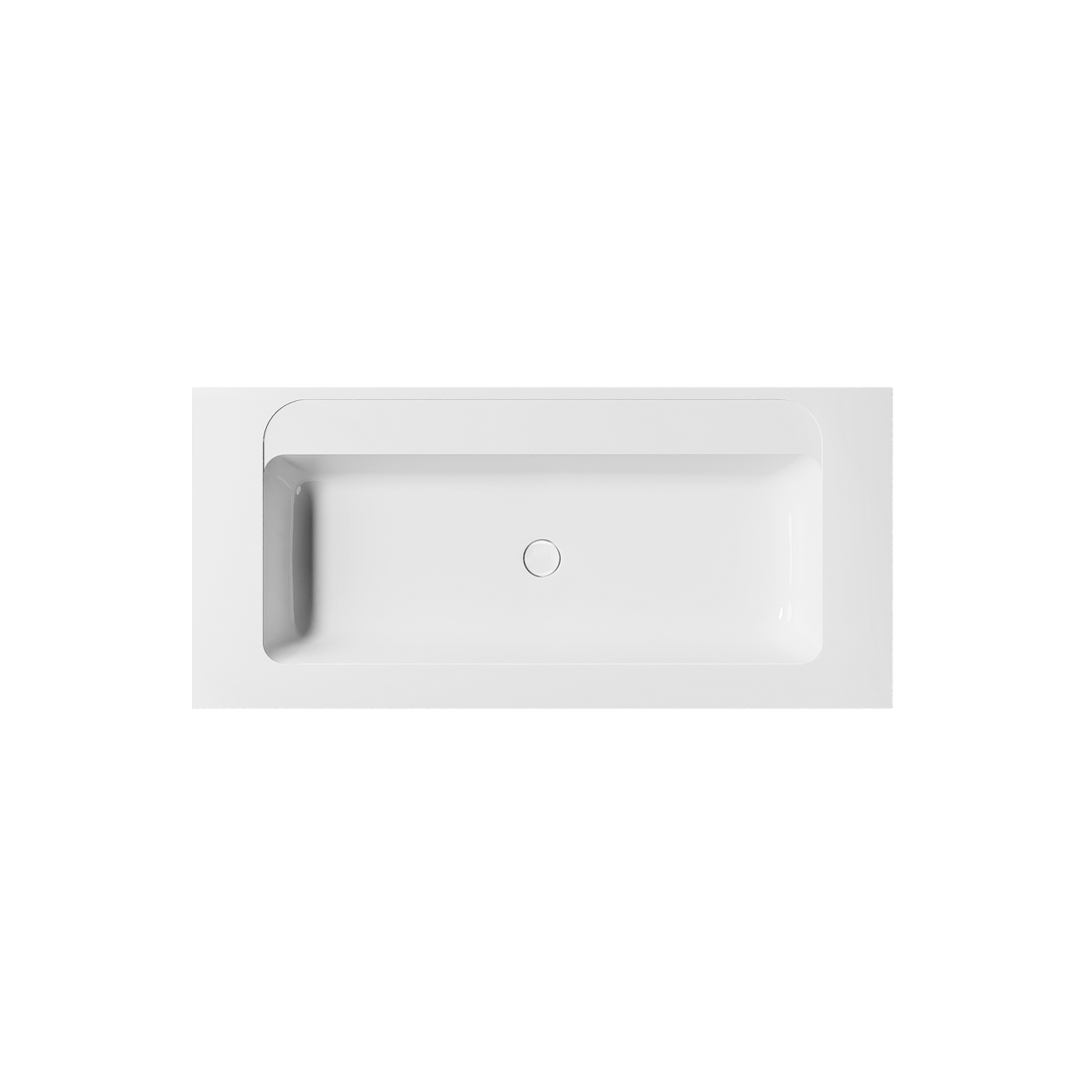 Balmani Tablo Strada lavabo simple marbre composite brillant 120 x 55 cm