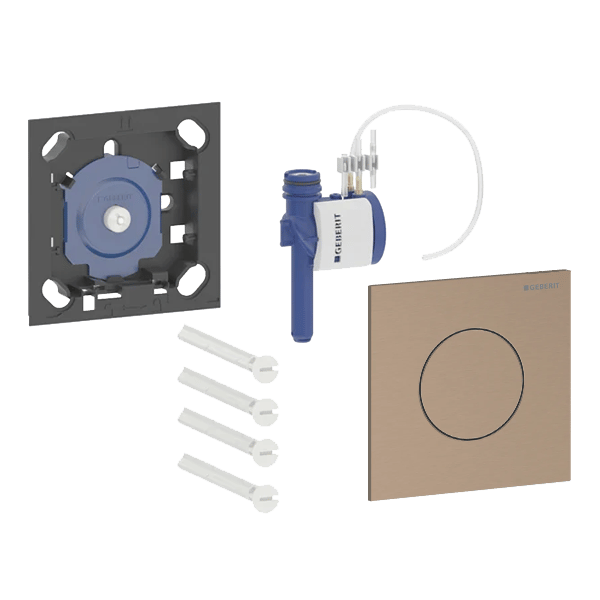 Geberit Type 40 duwplaat brushed rood goud voor inbouwelement voor urinoir