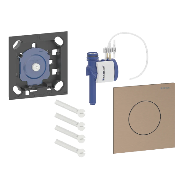 Geberit Type 40 plaque de commande or rouge brossé pour urinoir bâti-support