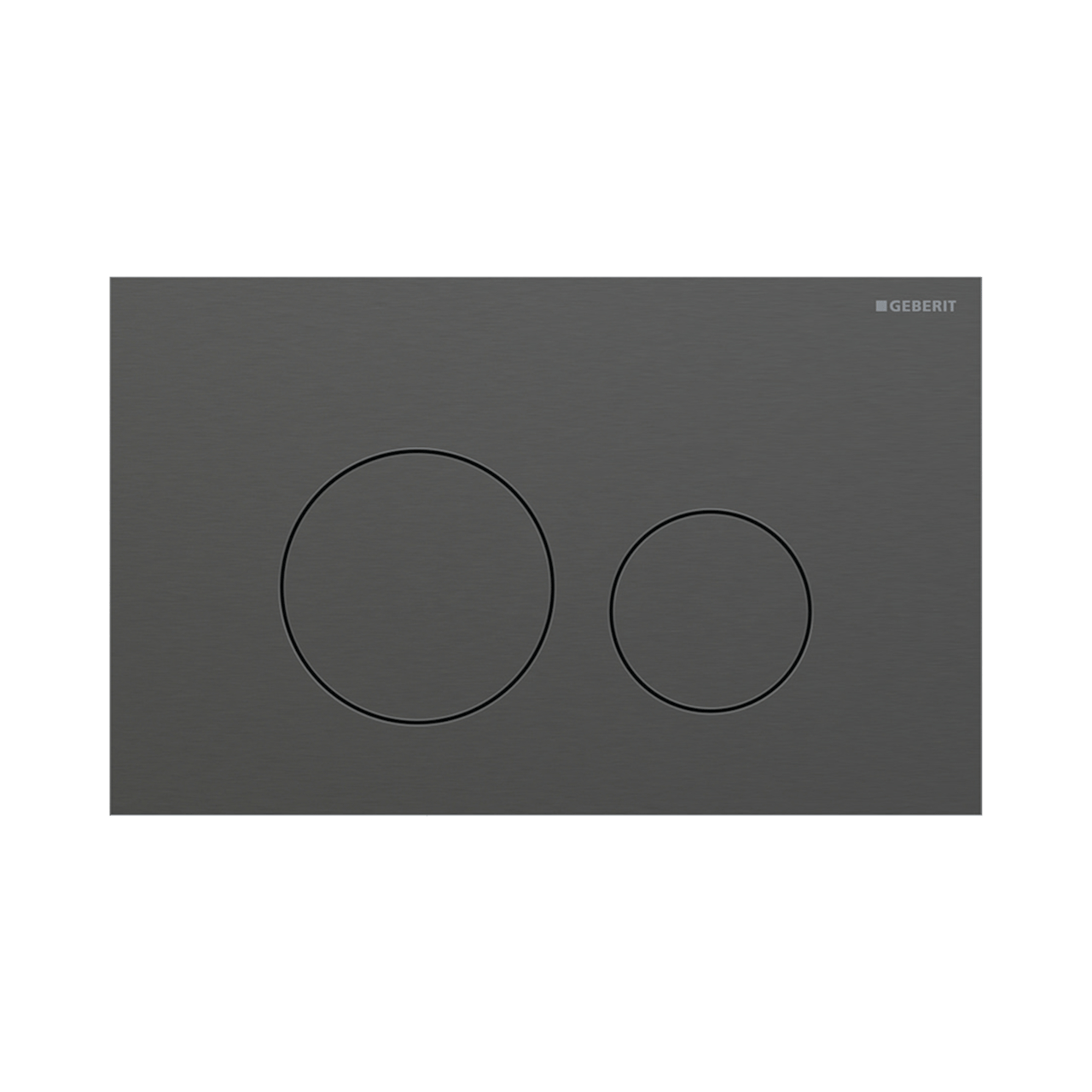 Sigma40 plaque de déclenchement ronde, Brushed Black Chrome pour Sigma UP320 ou UP720 bâti-support