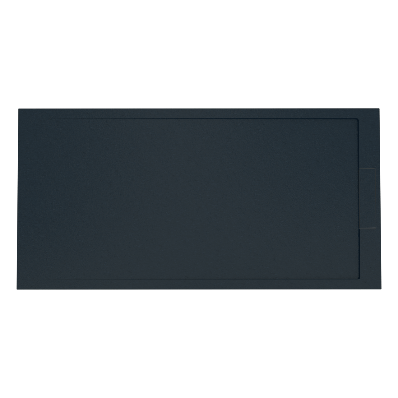 Balmani Indus douchebak 180 x 90 cm composietmarmer grafietgrijs leisteenstructuur